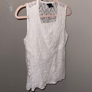 Cute fancy white tank from Belk!
